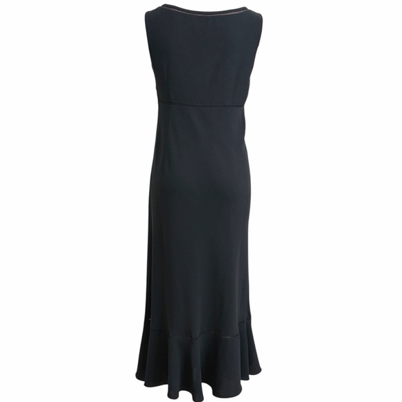 Ann Taylor LOFT Sleeveless Midi Dress 4 Black
Babydoll Empire Waist Flounce Hem - Picture 4 of 9